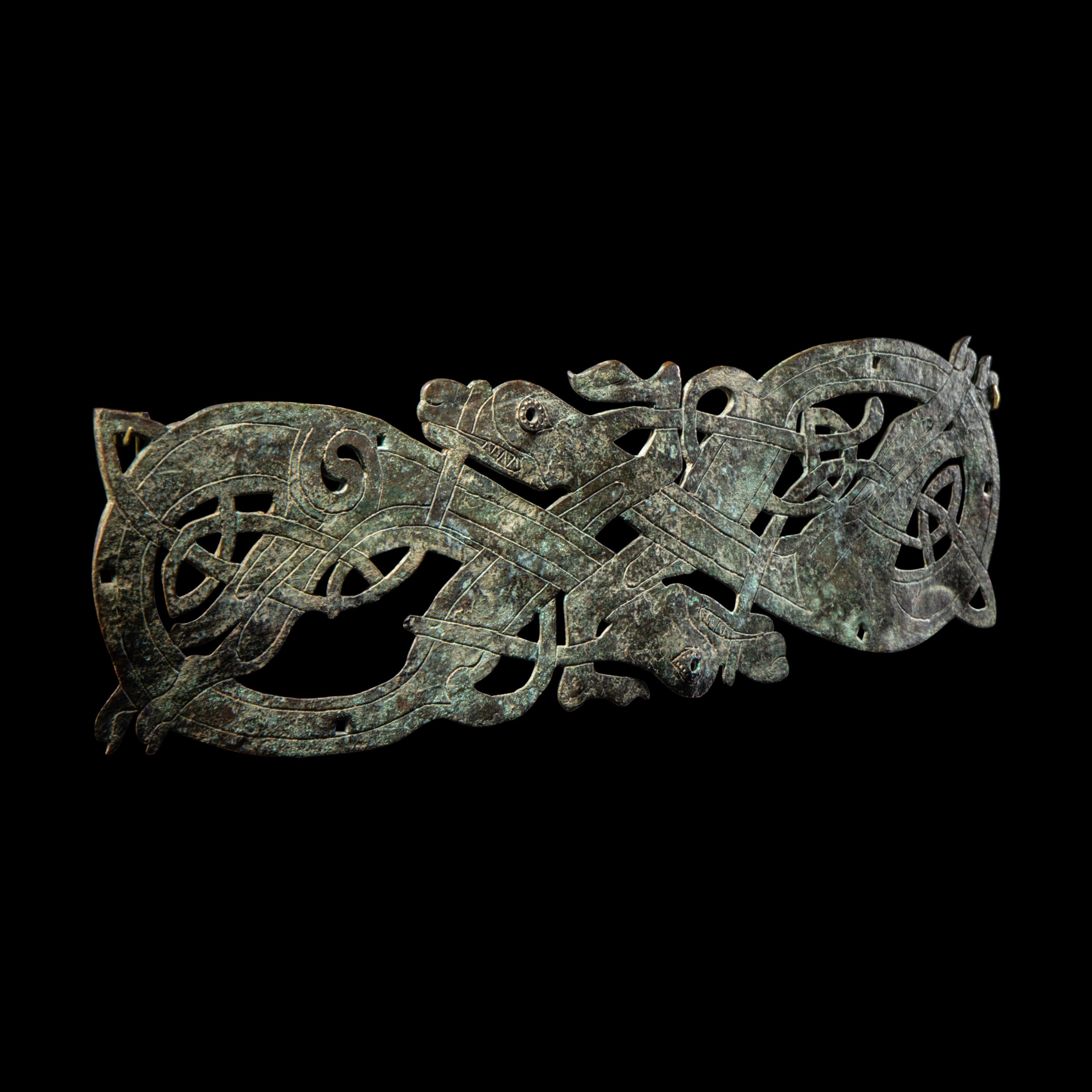 A Viking Bronze Band Fitting