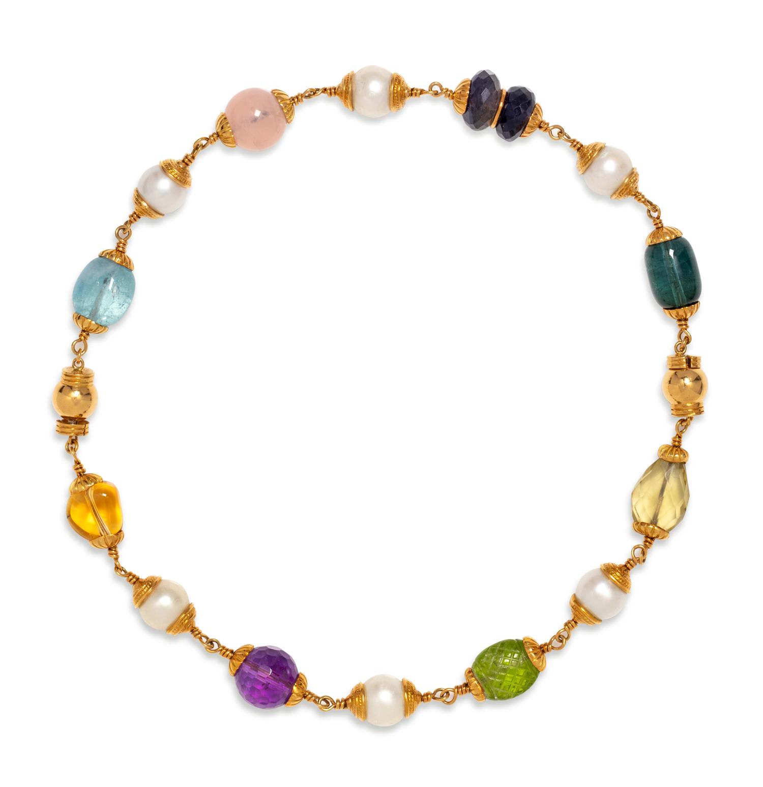 SEAMAN SCHEPPS, COLLECTION OF 'BAROQUE' GEMSTONE BRACELETS