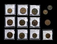 [GREAT BRITAIN] A Collection of Twelve Georgian Copper Coins