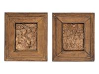 Two South Netherlandish Gilt Decorated Carved Alabaster Relief Plaques