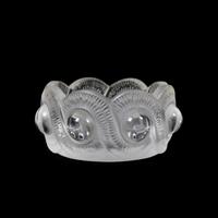 Two Lalique Molded and Frosted Glass Articles
