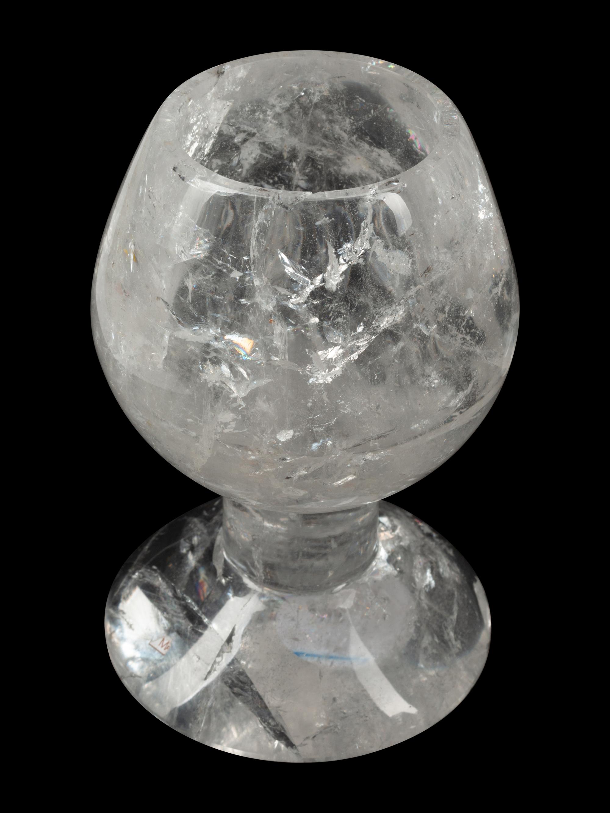 A Set of Twelve Carved Rock Crystal Cups
