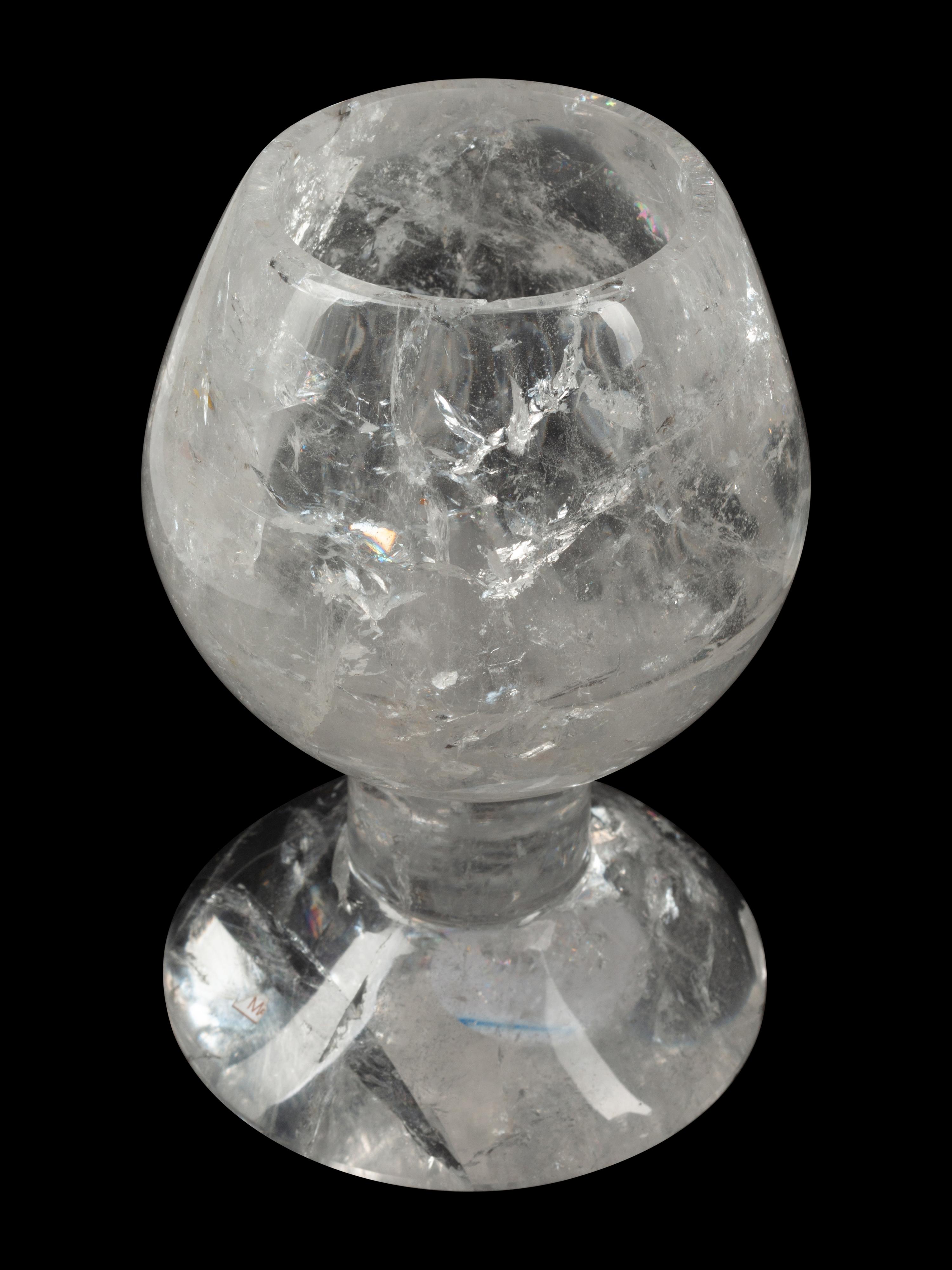A Set of Twelve Carved Rock Crystal Cups