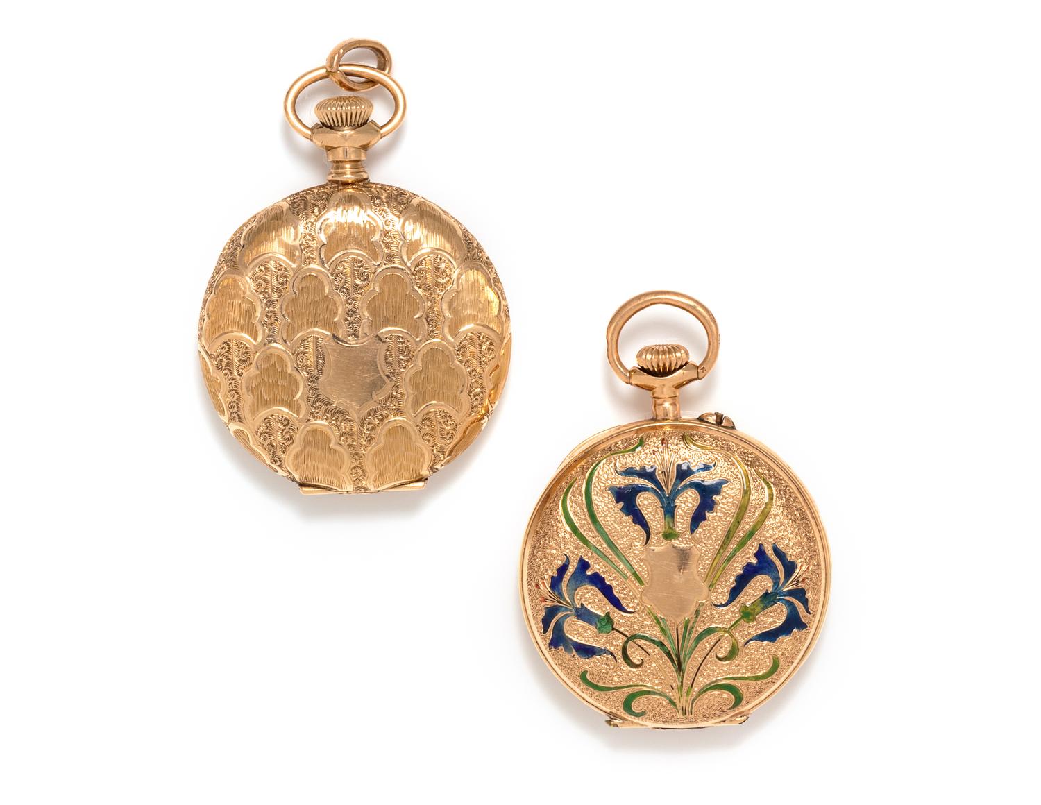 COLLECTION OF YELLOW GOLD POCKET WATCHES
