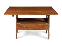 A Grain-Painted Hutch Table