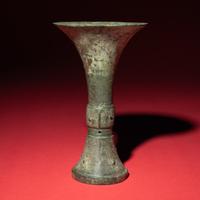 A Chinese Archaic Bronze Gu Vessel, Shang Dynasty — 商 青銅觚