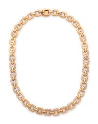 YELLOW GOLD AND DIAMOND NECKLACE
