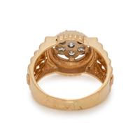 YELLOW GOLD AND DIAMOND RING