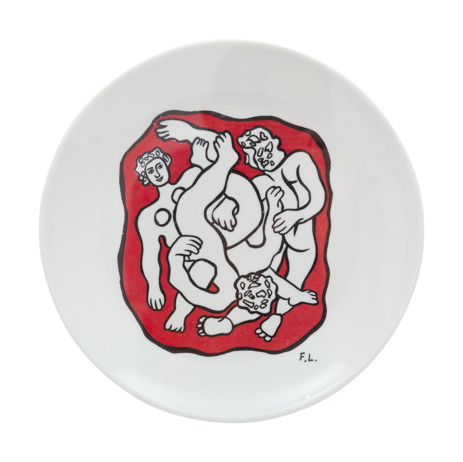 Four Framed Plates