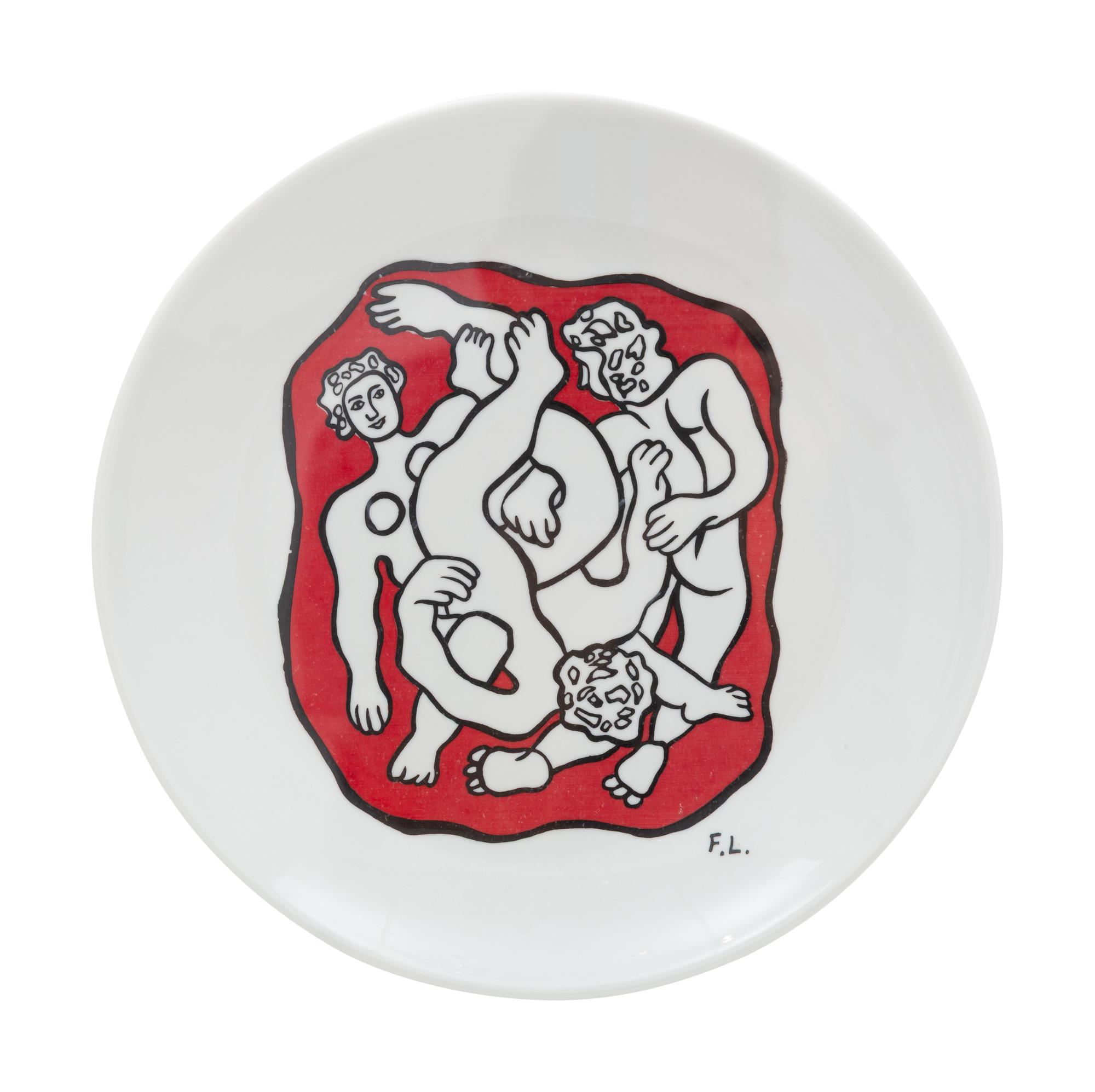 Four Framed Plates