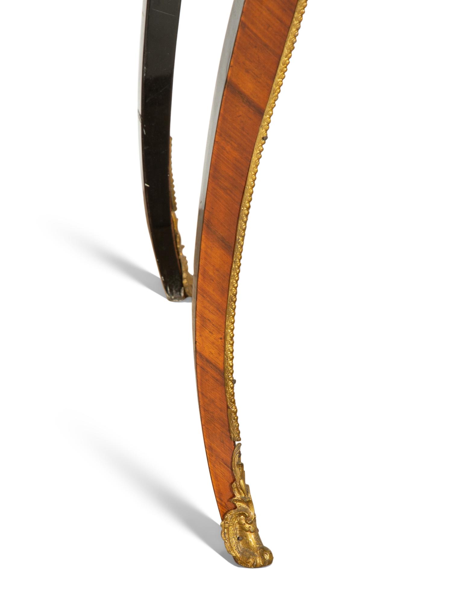 A Louis XV Style Gilt Bronze Mounted Marquetry Bonheur du Jour