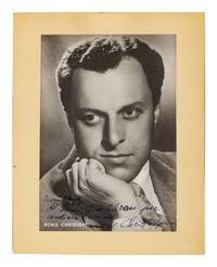 [20TH-CENTURY OPERA SINGERS]. A group of 6 photographs of opera singers from the 1940s, most signed, comprising images of: