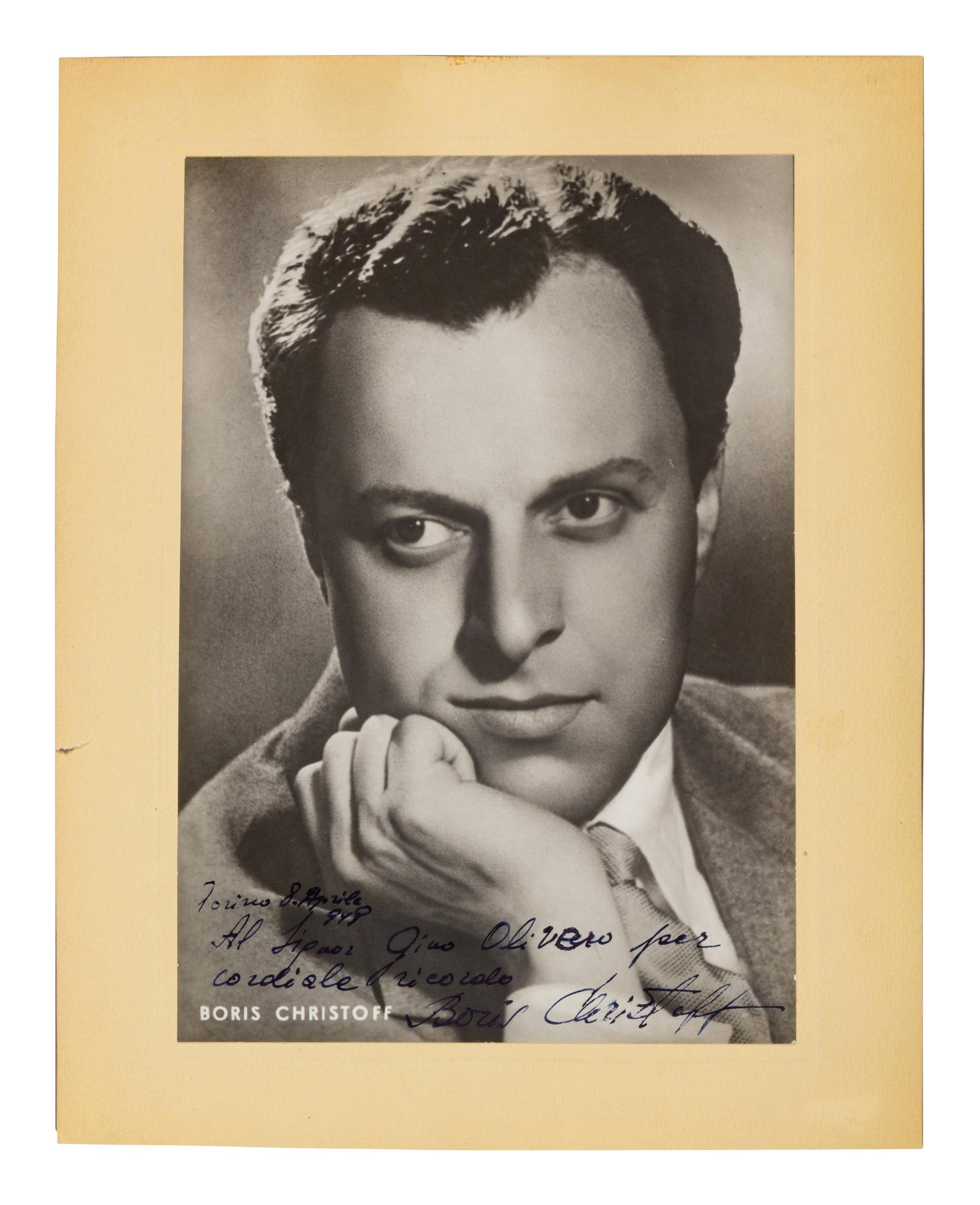 [20TH-CENTURY OPERA SINGERS]. A group of 6 photographs of opera singers from the 1940s, most signed, comprising images of: