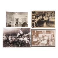 [OCCUPATIONAL PHOTOGRAPHY]. A group of images of store owners, barbers, butchers, seamstresses, bar owners, delivery people, and other various occupations, comprising: