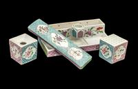 A Chinese Export Famille Rose Porcelain Stationary Set