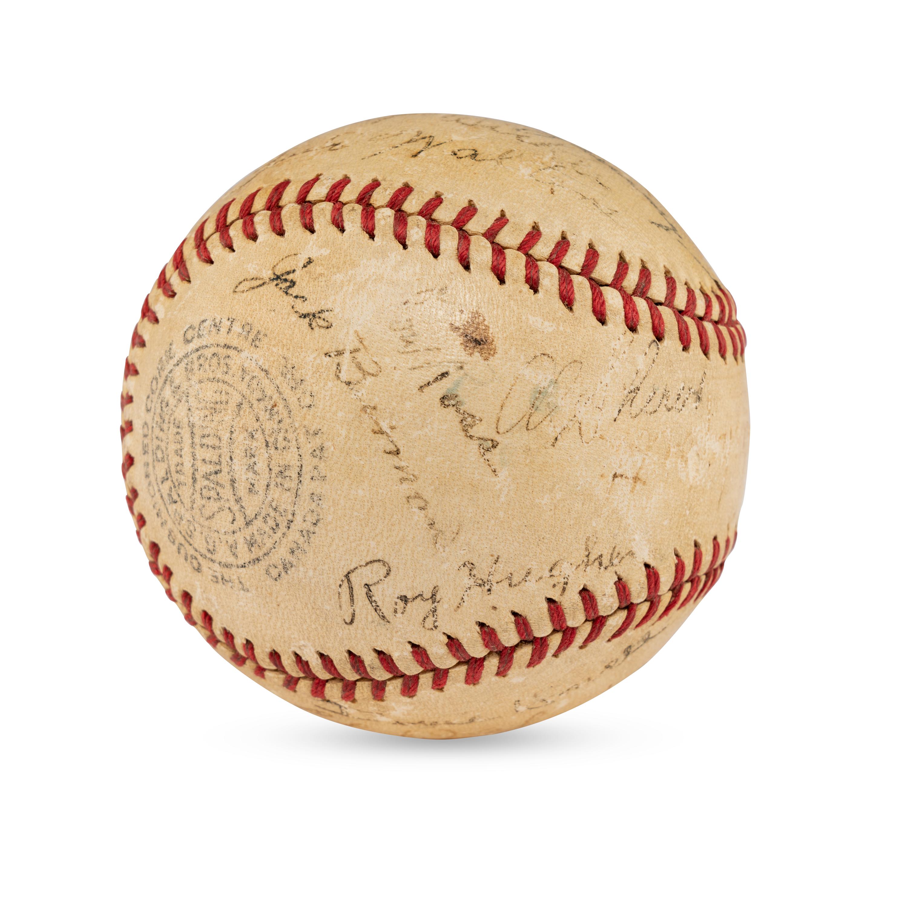 A 1941 Montreal Royals Team Signed Autograph Baseball