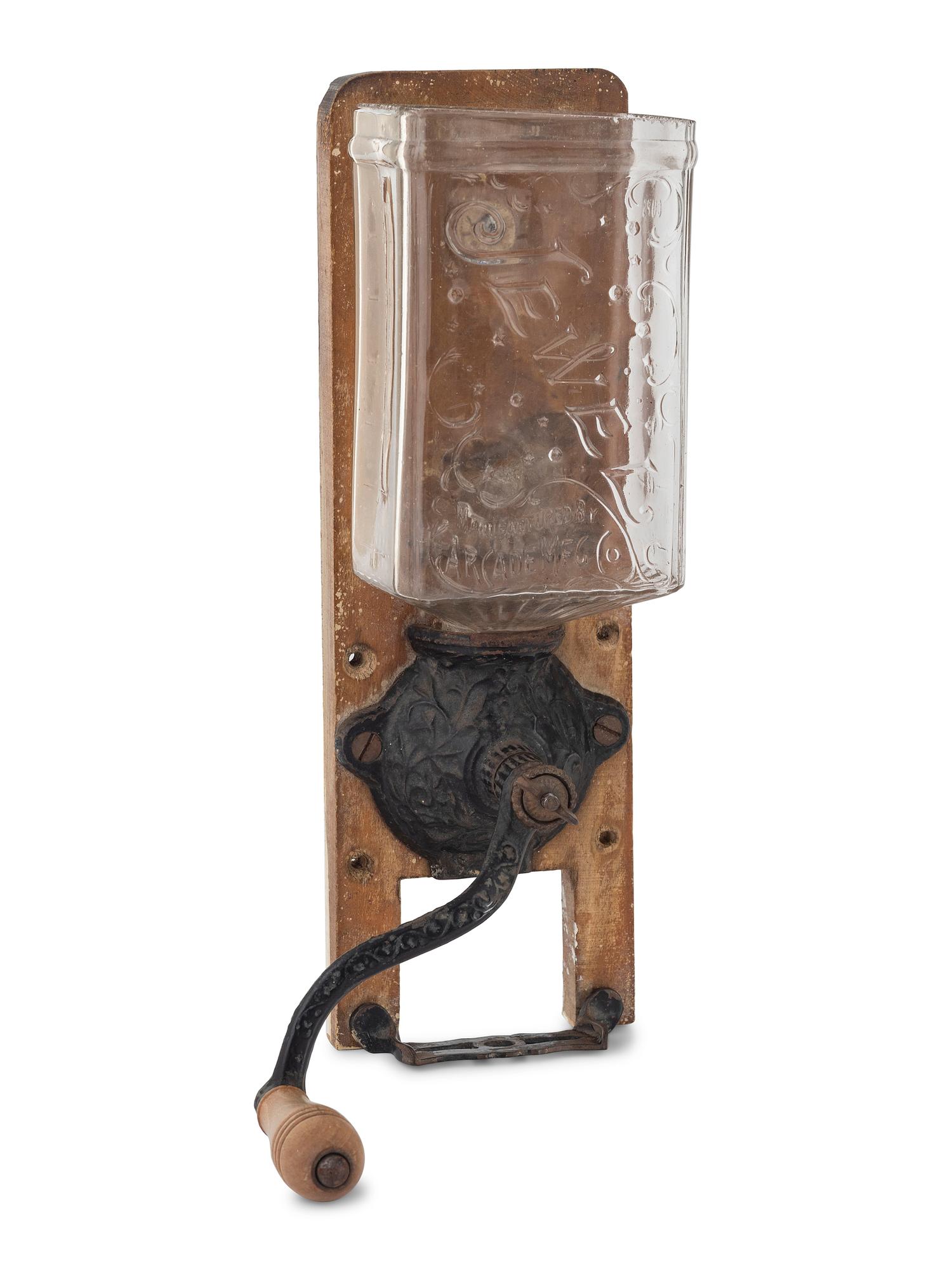 A Wall Mount Jewel Glass Coffee Grinder