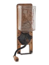A Wall Mount Jewel Glass Coffee Grinder