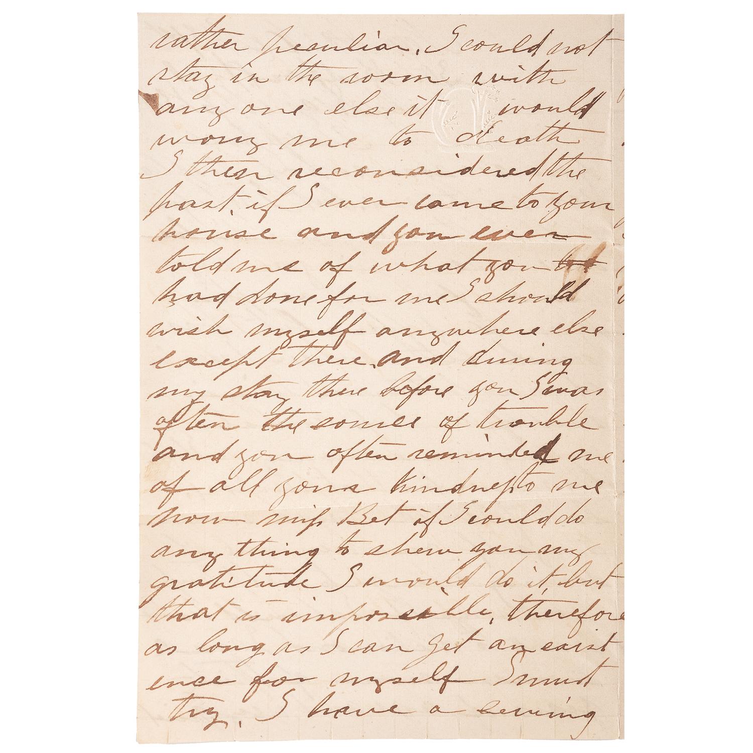 Van Lew Family Archive, Incl. Letters from Civil War Spymaster Elizabeth Van Lew and Slave-Turned-Spy Mary Bowser