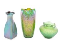 Three Loetz Art Glass Vases