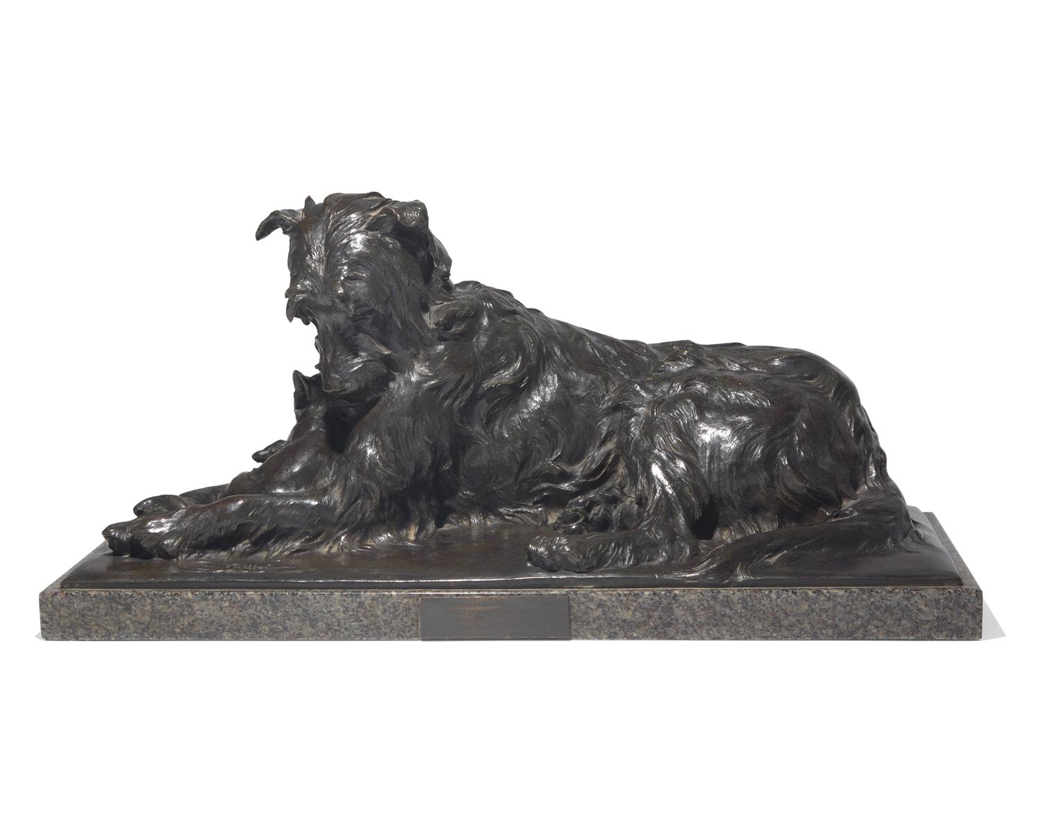 Charles Paillet (French, 1871-1937), A Bronze Sculpture: The Two Friends