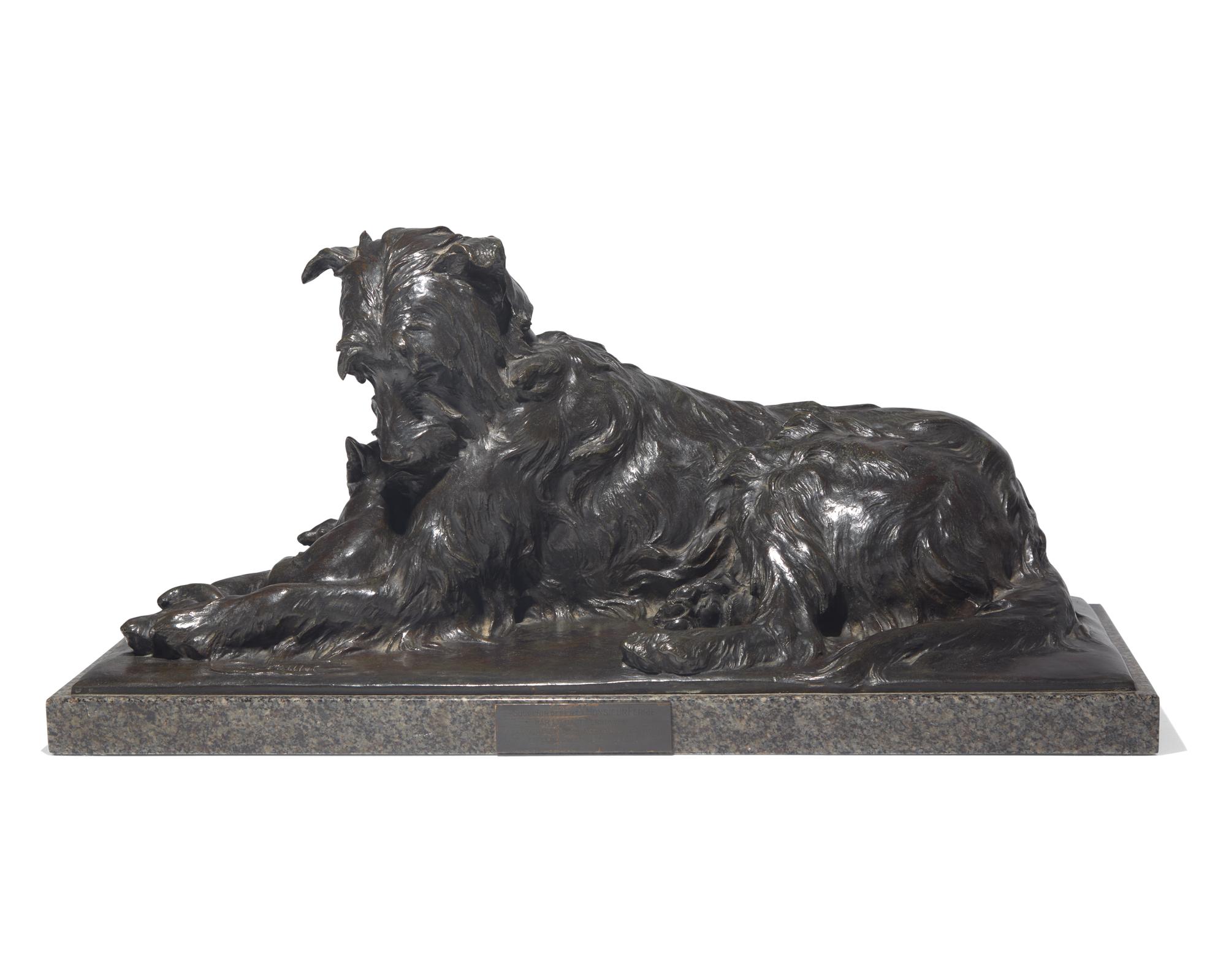 Charles Paillet (French, 1871-1937), A Bronze Sculpture: The Two Friends