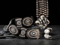 Navajo and Mixtec Howlite and Sterling Silver Jewelry