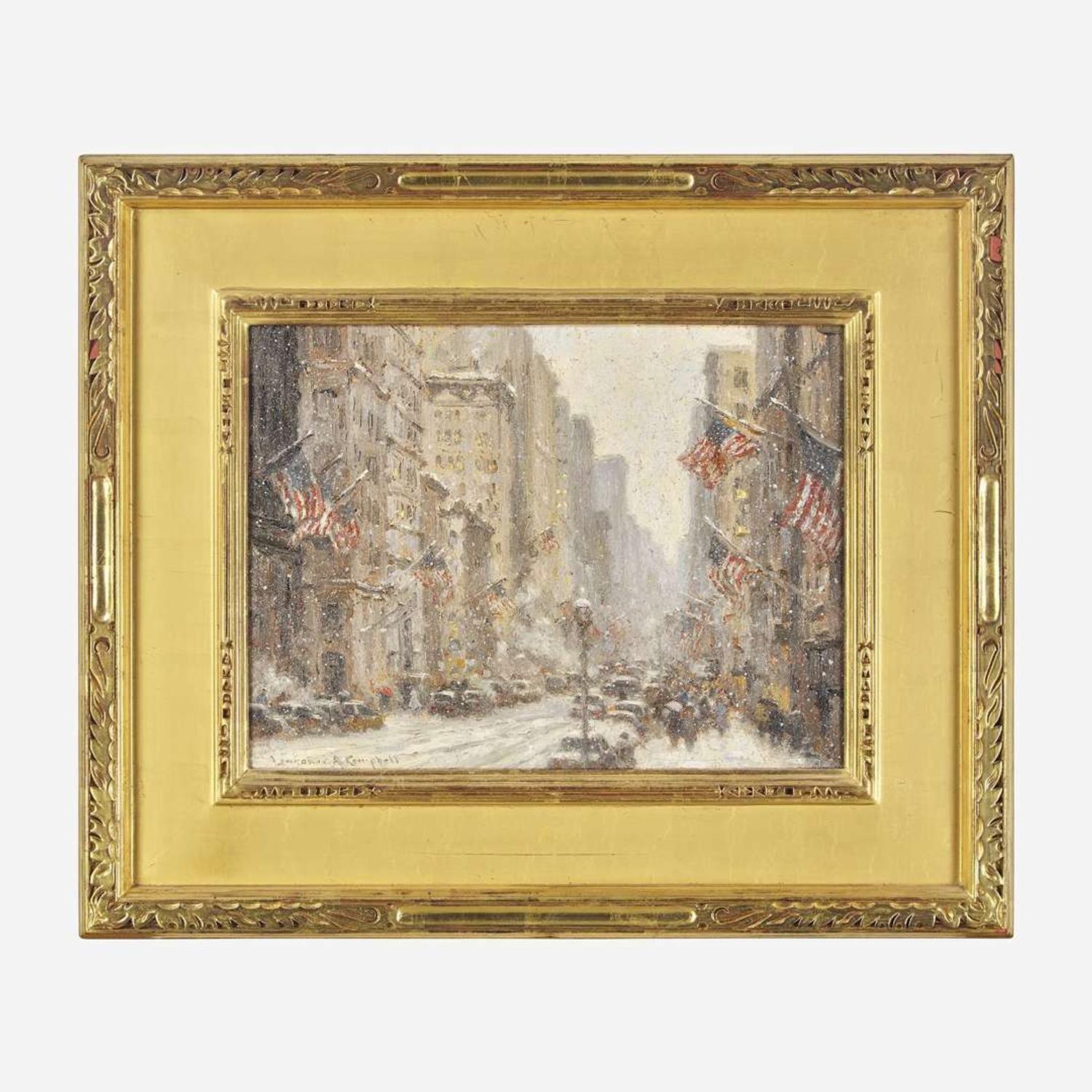 Laurence A. Campbell (American, 1939) 5th Avenue, New York City