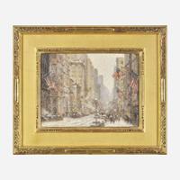 Laurence A. Campbell (American, 1939) 5th Avenue, New York City