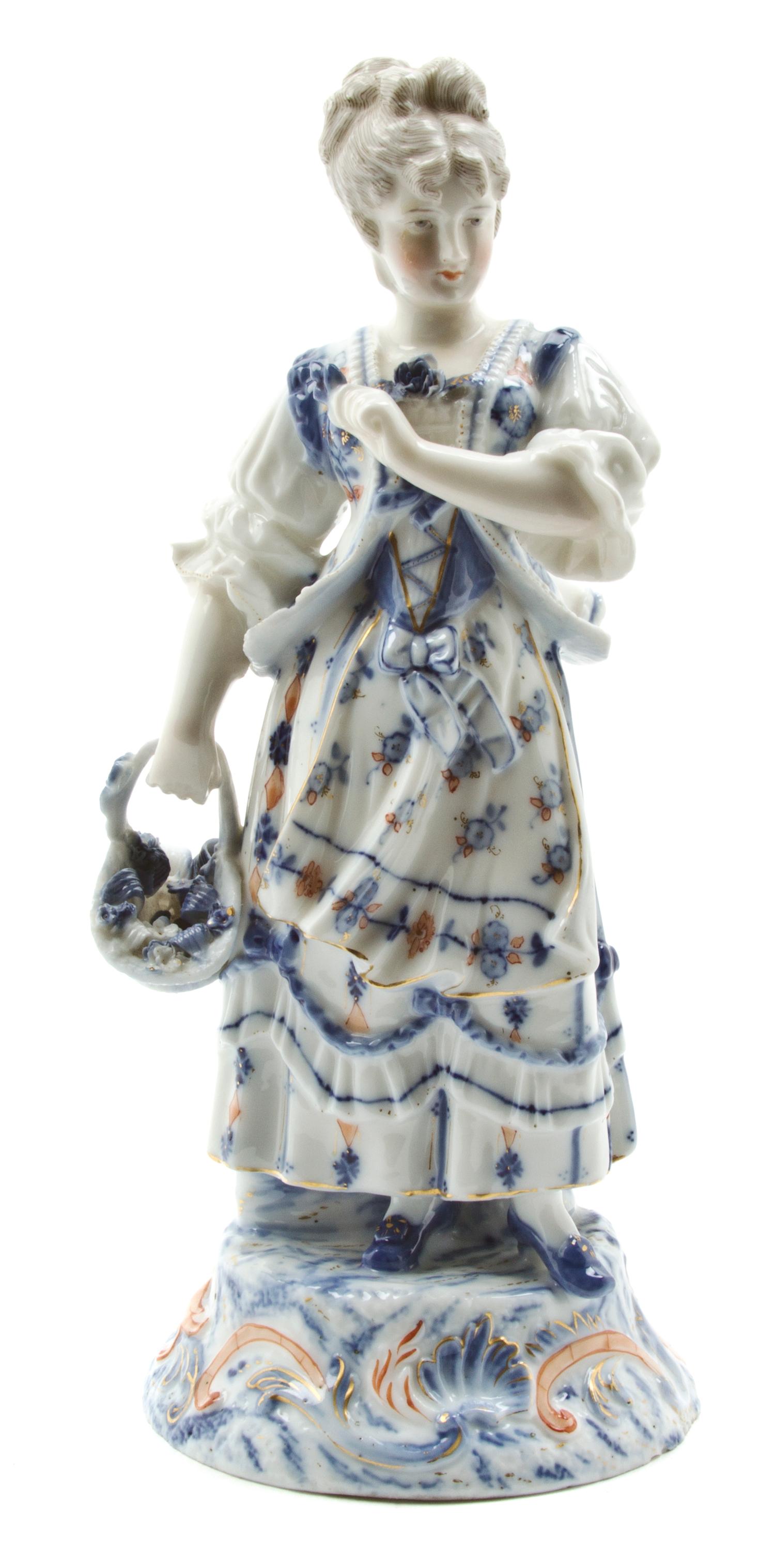 A Royal Vienna Porcelain Figure, Height 8 1/2 inches.