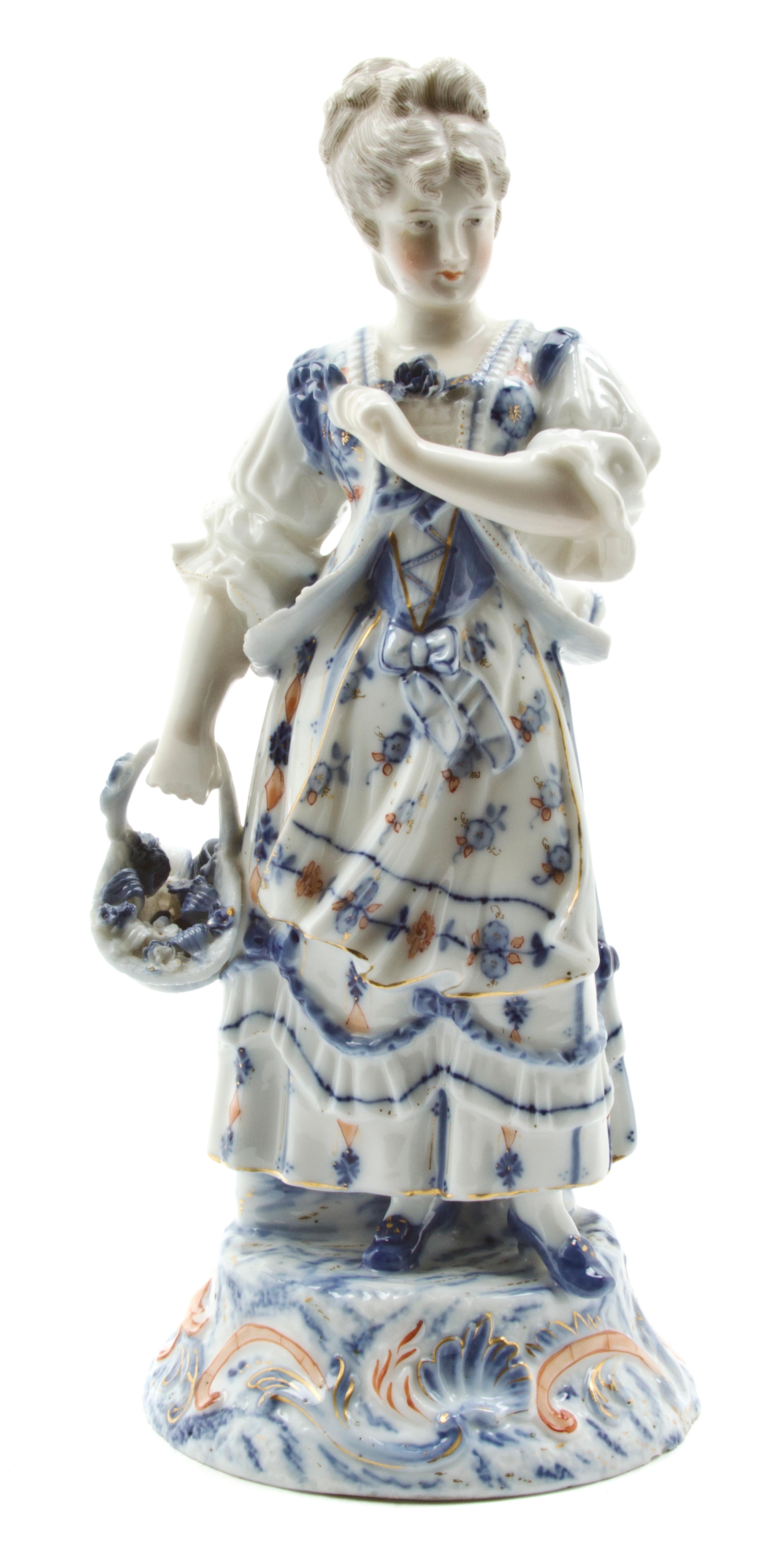 A Royal Vienna Porcelain Figure, Height 8 1/2 inches.