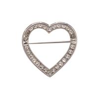 TIFFANY & CO., DIAMOND HEART BROOCH