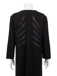 Ralph Rucci Wool Crepe Coat with Knotted Piping Detail