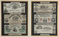 [OBSOLETE] A Collection of Twenty-Five Obsolete American Bank Notes in Two Frames