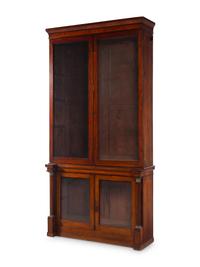 An Empire Style Walnut Bookcase