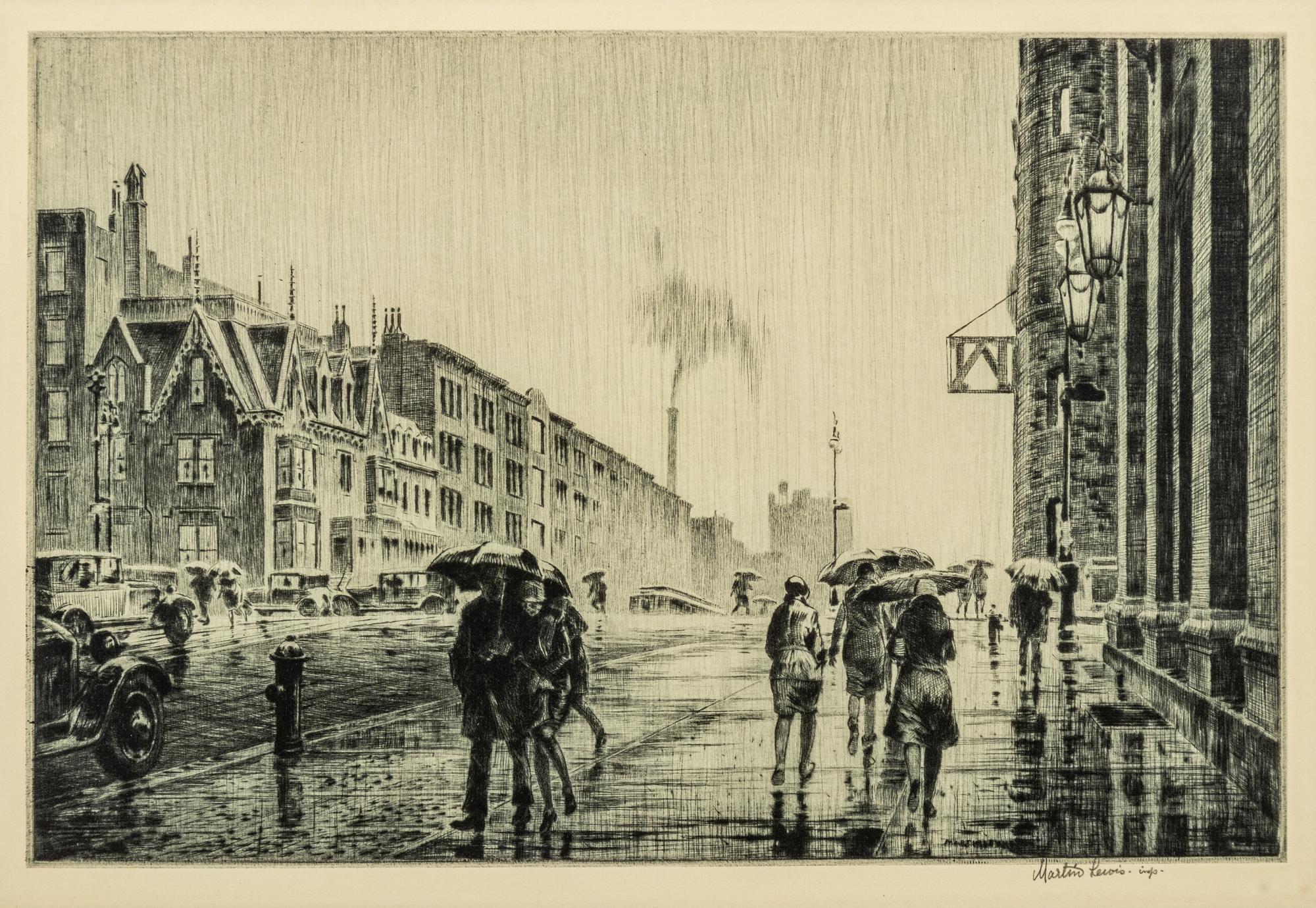 Rain on Murray Hill