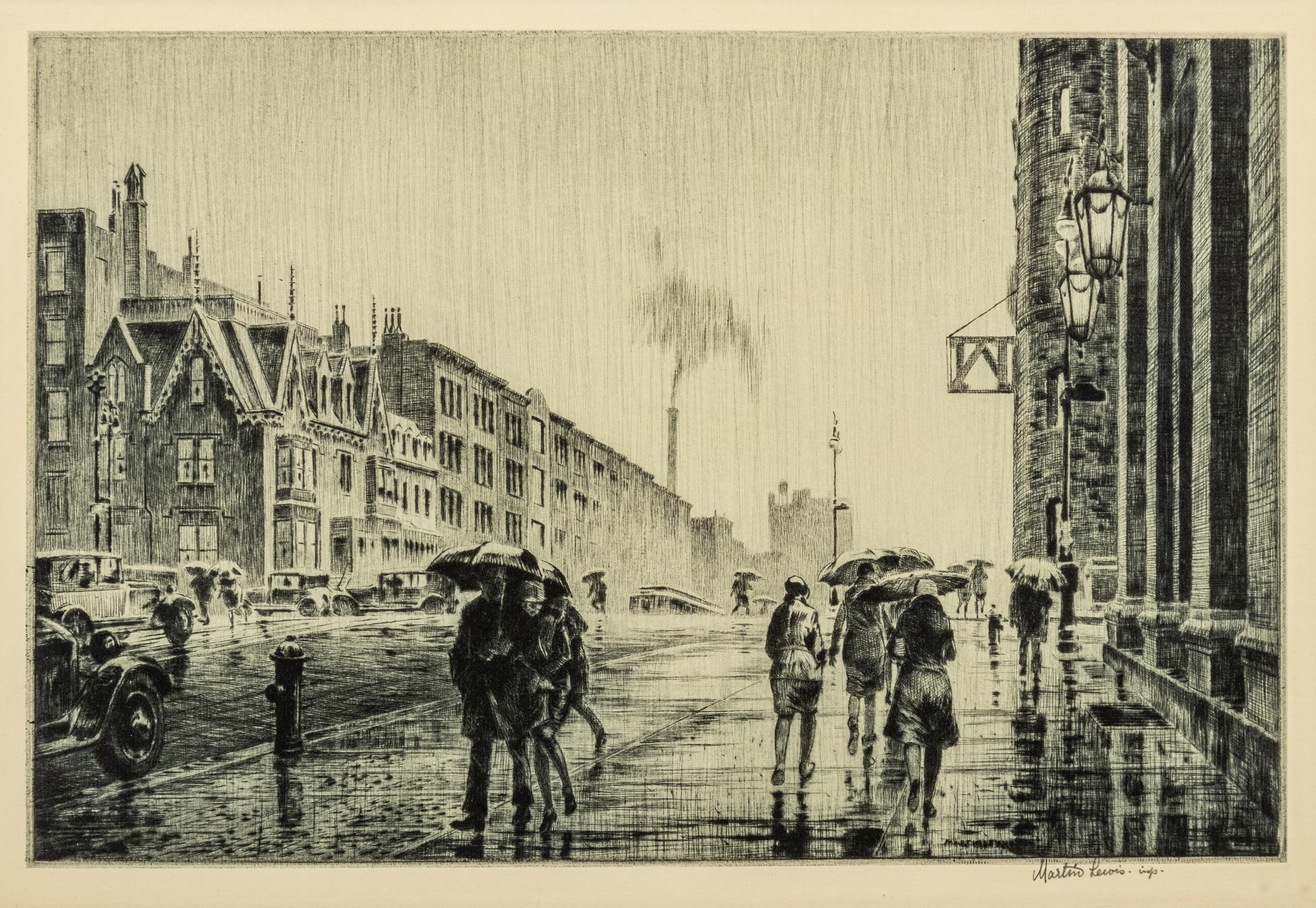 Rain on Murray Hill