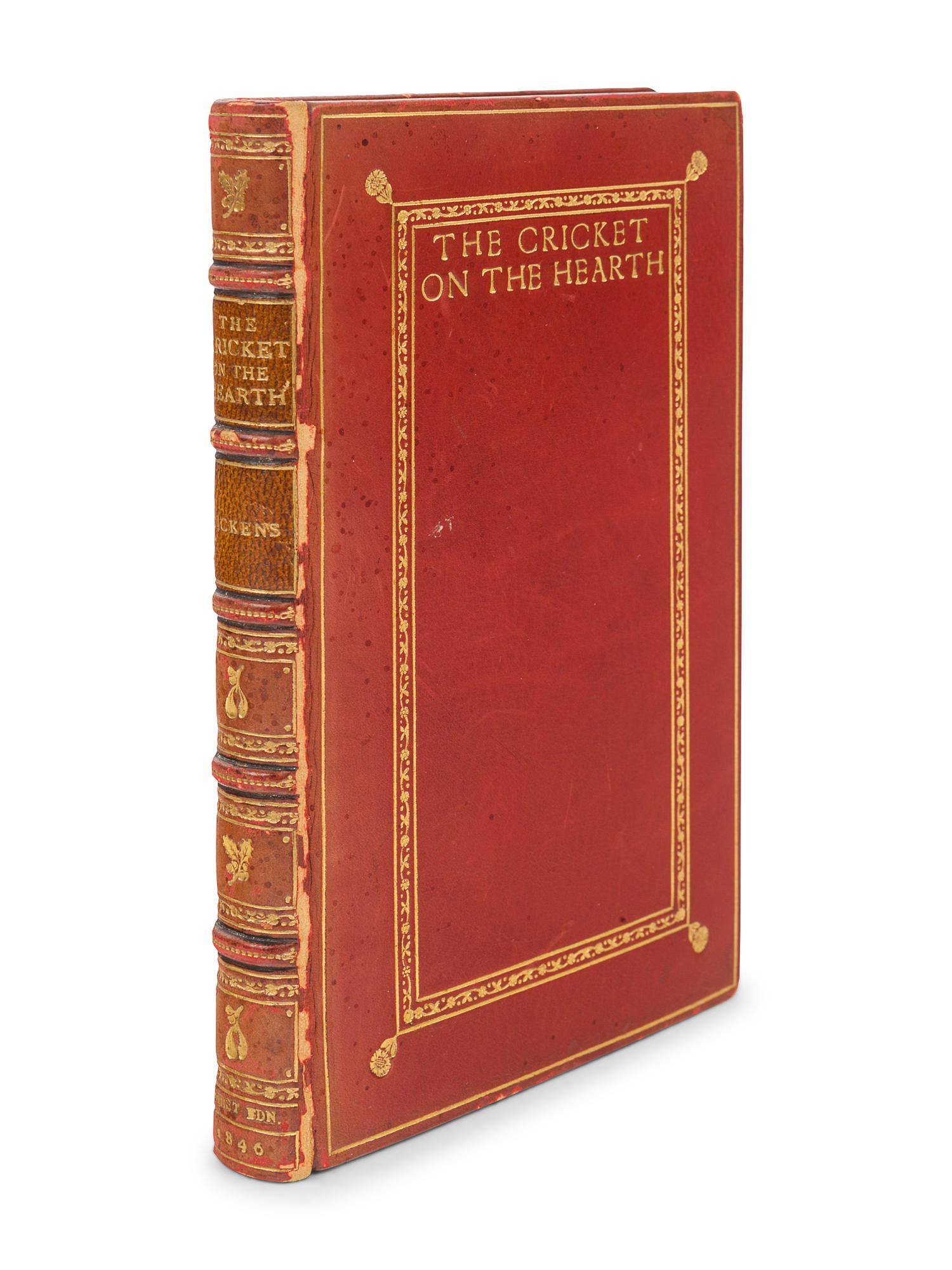 DICKENS, Charles (1812-1870). The Cricket on the Hearth . A Fairy Tale of Home. London: Bradbury & Evans, 1846 [but 1845].
