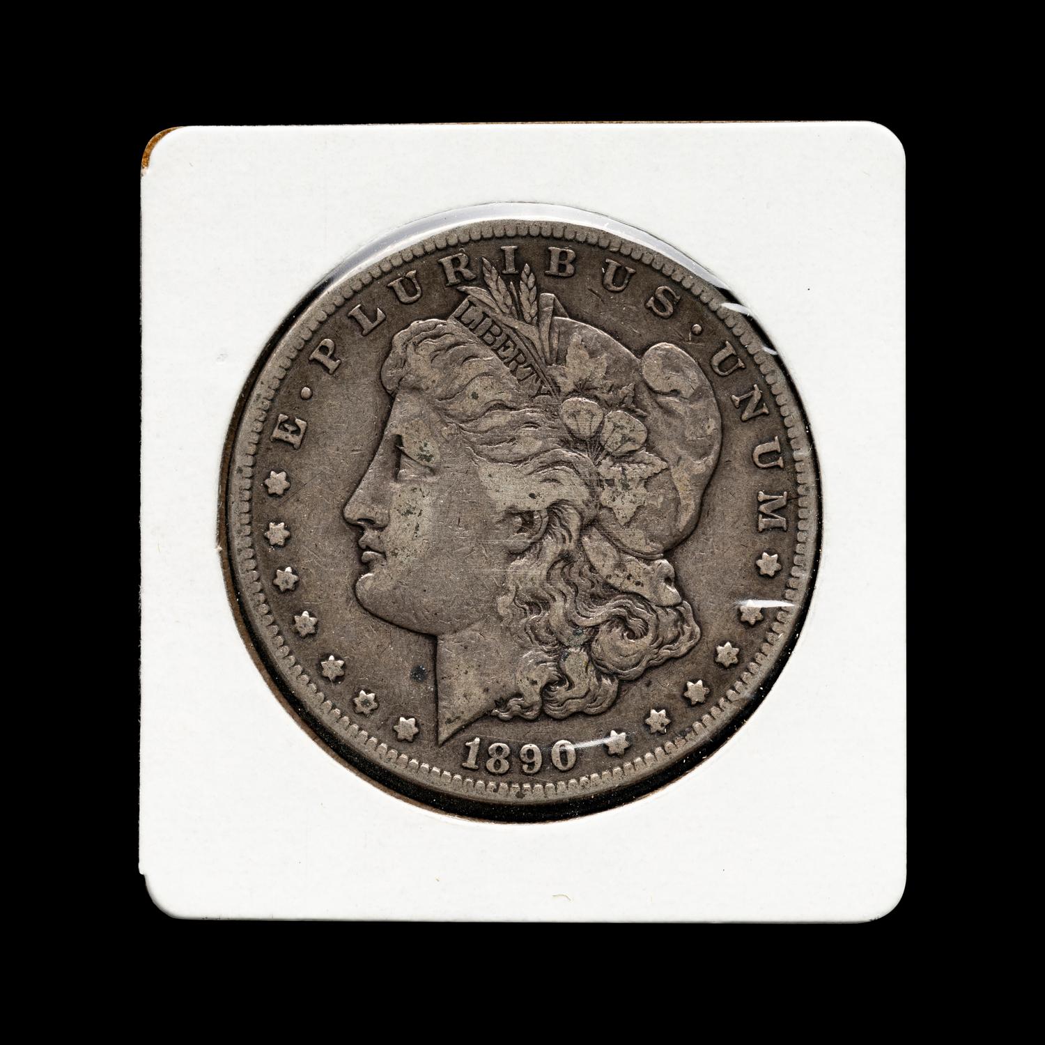 An 1890-CC Morgan $1 Coin