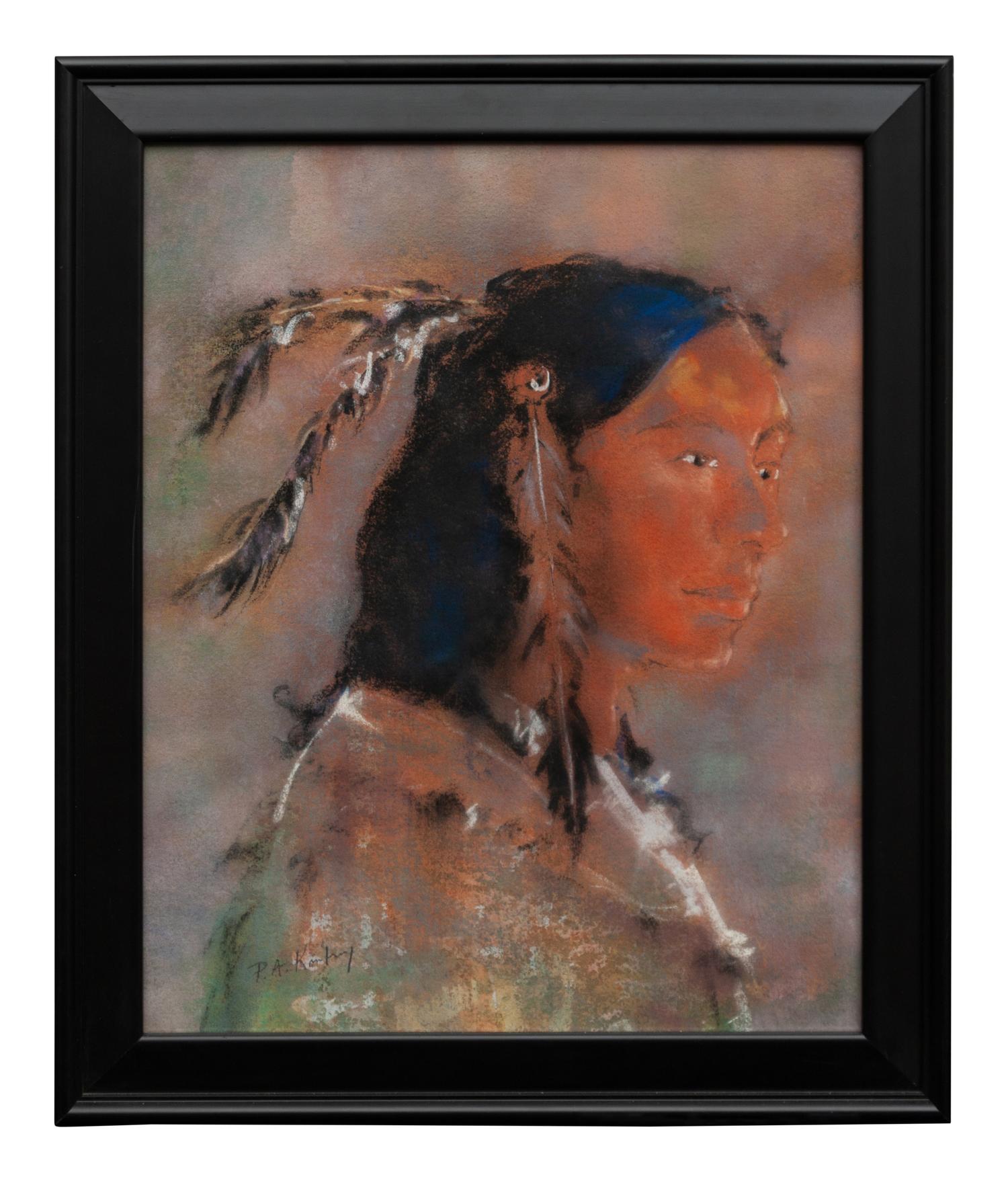 Portrait of an Indian with Feathers