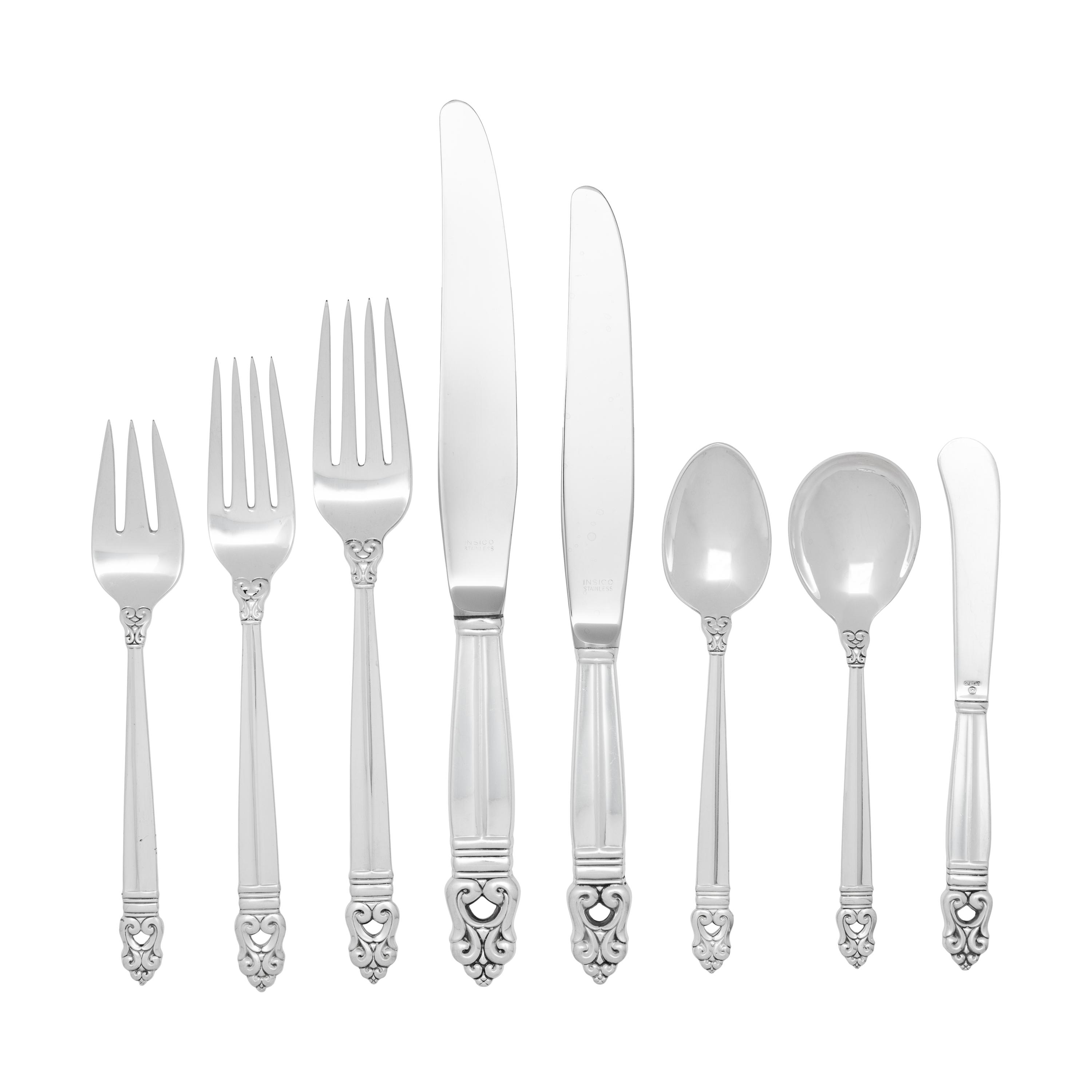 An American Silver Flatware Service