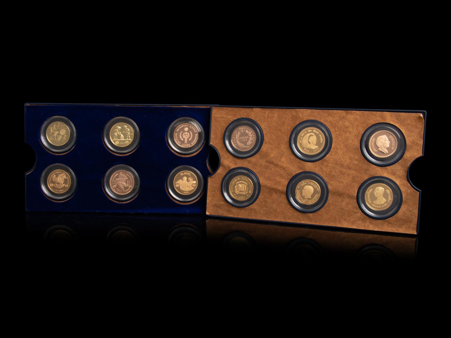 [INTERNATIONAL] Twelve Commemorative UNICEF: International Year of the Child Gold Proof Coins