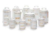 A Collection of Continental Porcelain Table Articles Height of first 2 7/8 inches. — 19TH/20TH CENTURY