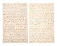 [CIVIL WAR]. Manuscript archive of Sergeant Hamilton Ballentine (1833-1920), Co. K, 6th Pennsylvania Cavalry, "Rush's Lancers," featuring battle content from key engagements and descriptions of "Sheridan's Raiders."