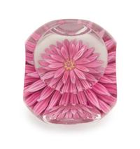 Perthshire Paperweights, Scotland, 1972, a faceted pink dahlia paperweight