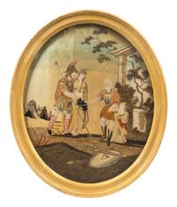 Two Regency Silkwork Pictures — EARLY 19TH CENTURY