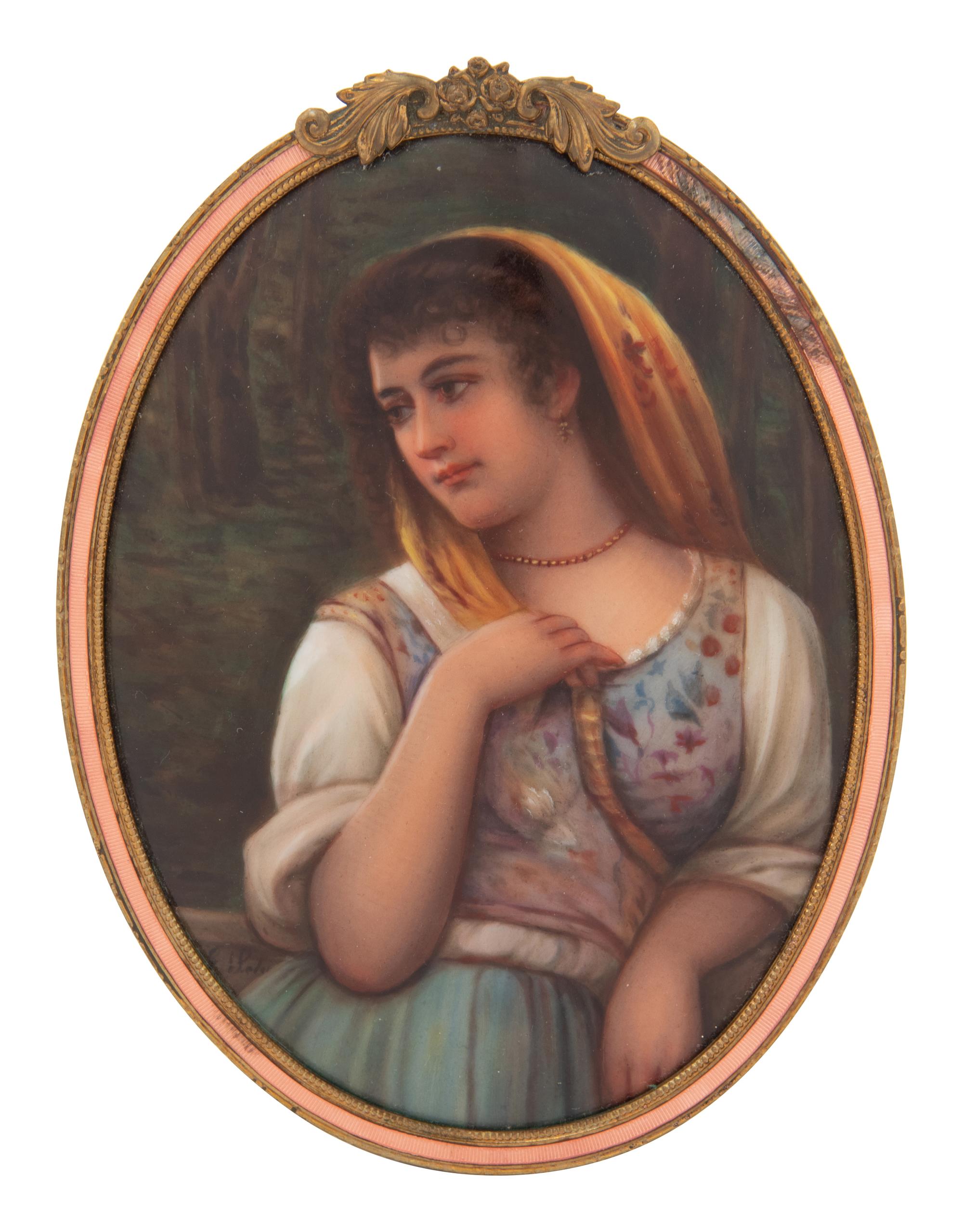 A Continental Porcelain Plaque
