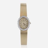 A Pair of Ladies Diamond Dress Watches By Movado and CYMA