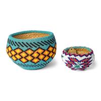 Frances Ernestine Sam (Northern Paiute, 1919–1982) — Beaded Basket, Award Winner