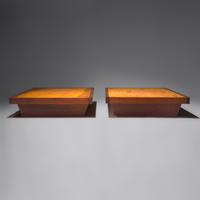 Pair of Conoid platform beds, twin size, 1965/1966